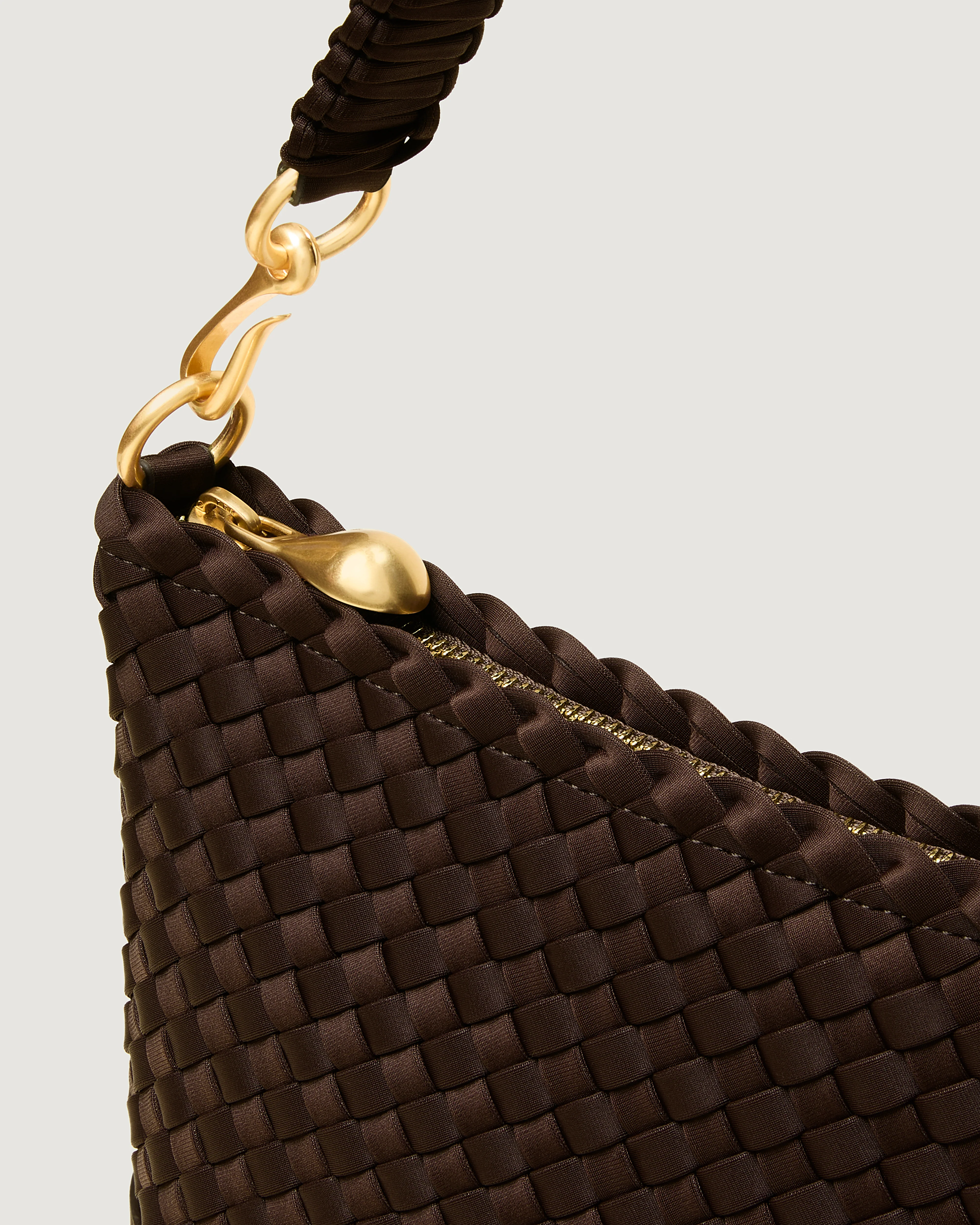 Porto Medium Half-Moon Bag | Chocolate - Image 3