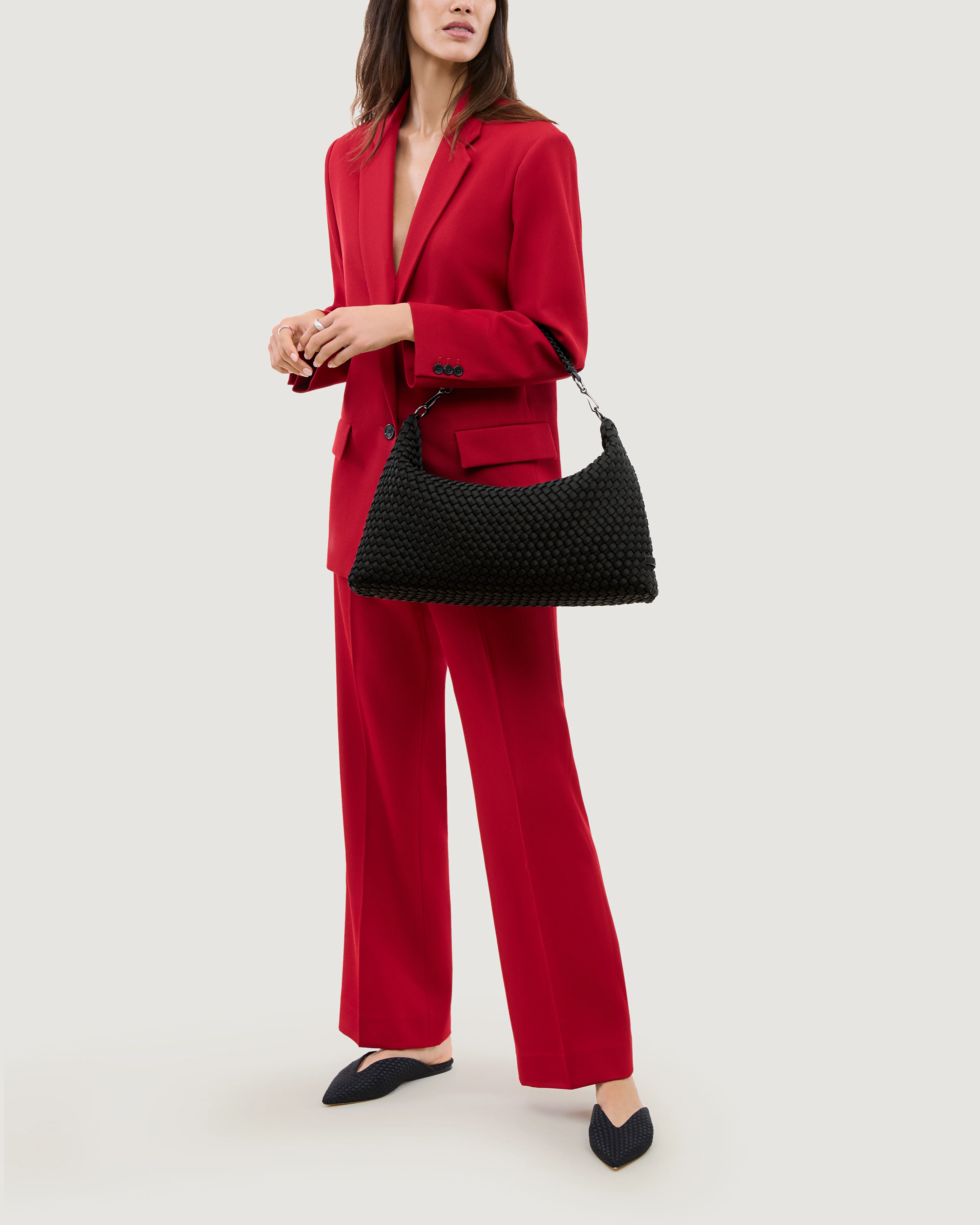 Porto Medium Half-Moon Bag | Onyx - Image 6