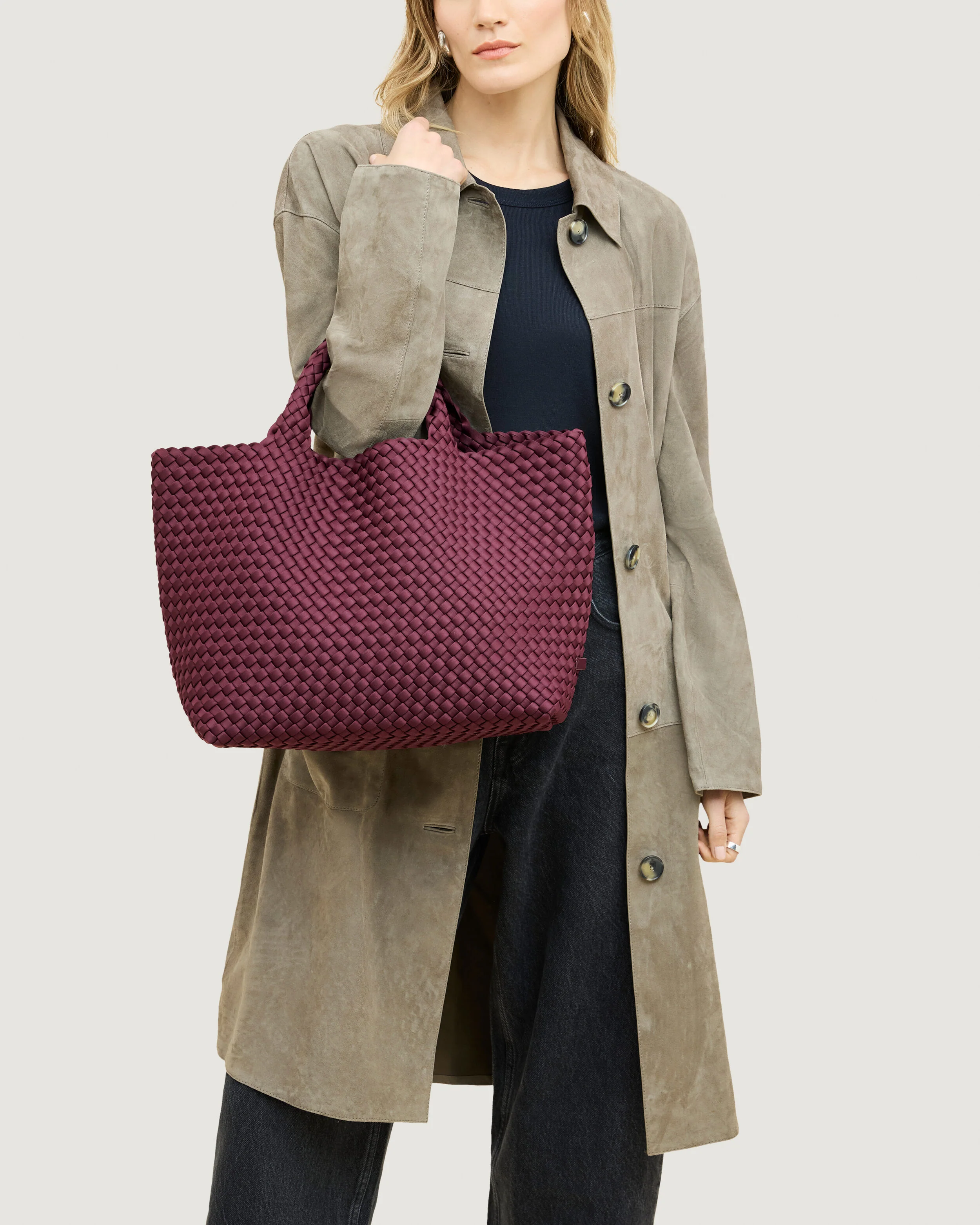 St. Barths Medium Tote | Bordeaux - Image 6