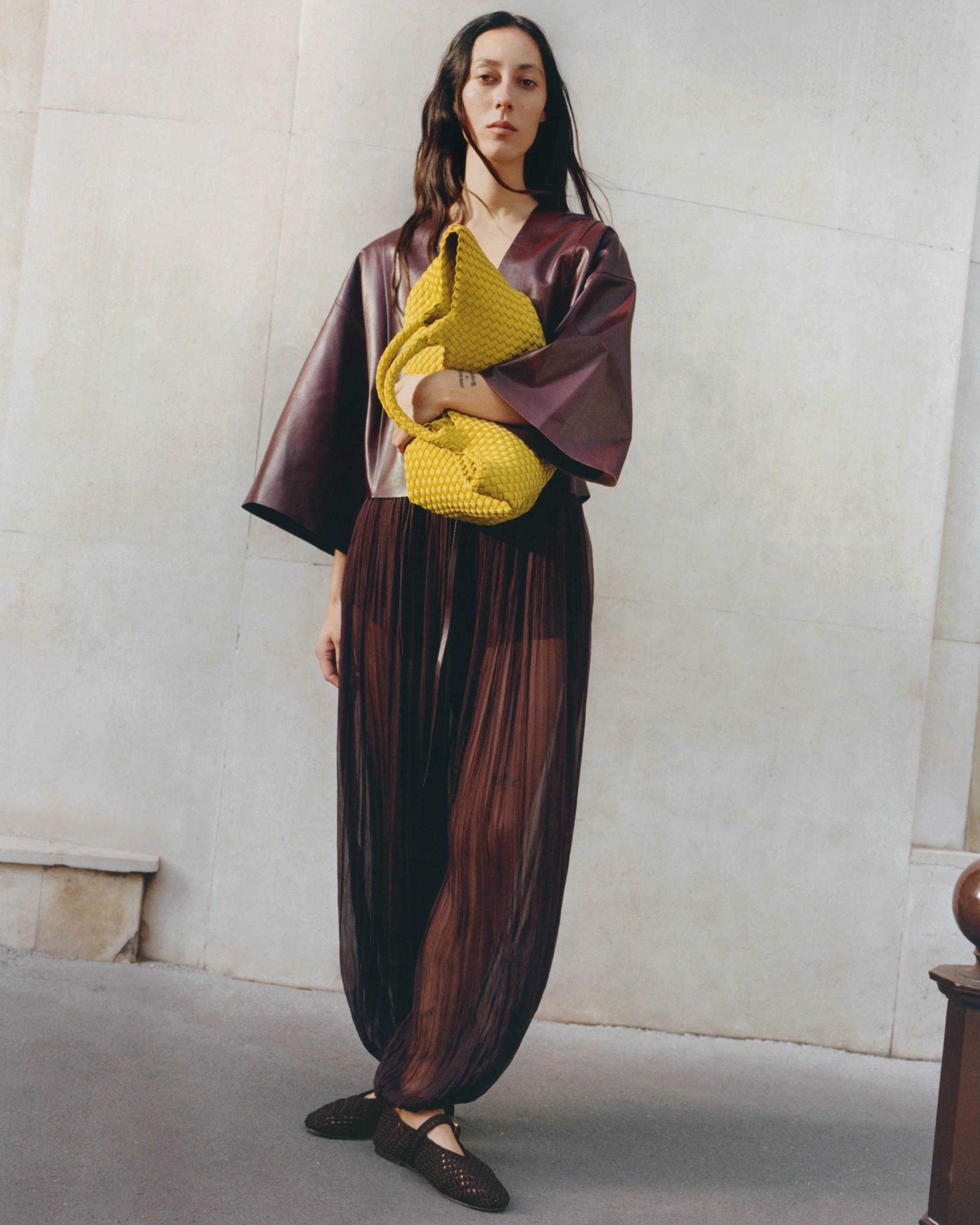 St. Barths Medium Tote | Ochre - Image 4