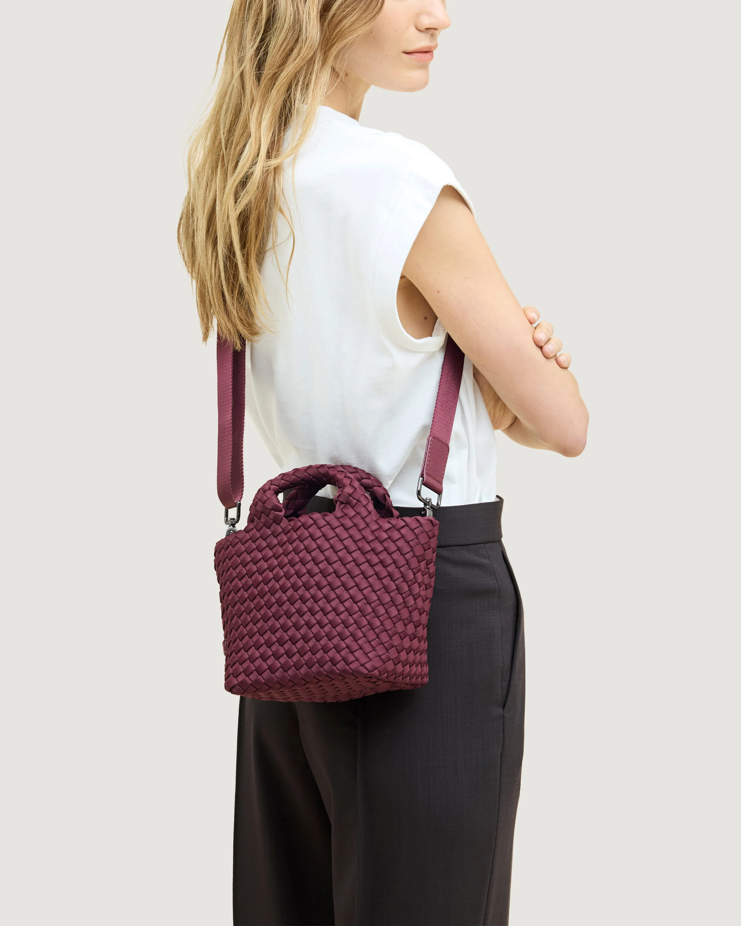 St. Barths Petit Tote | Bordeaux - Image 6
