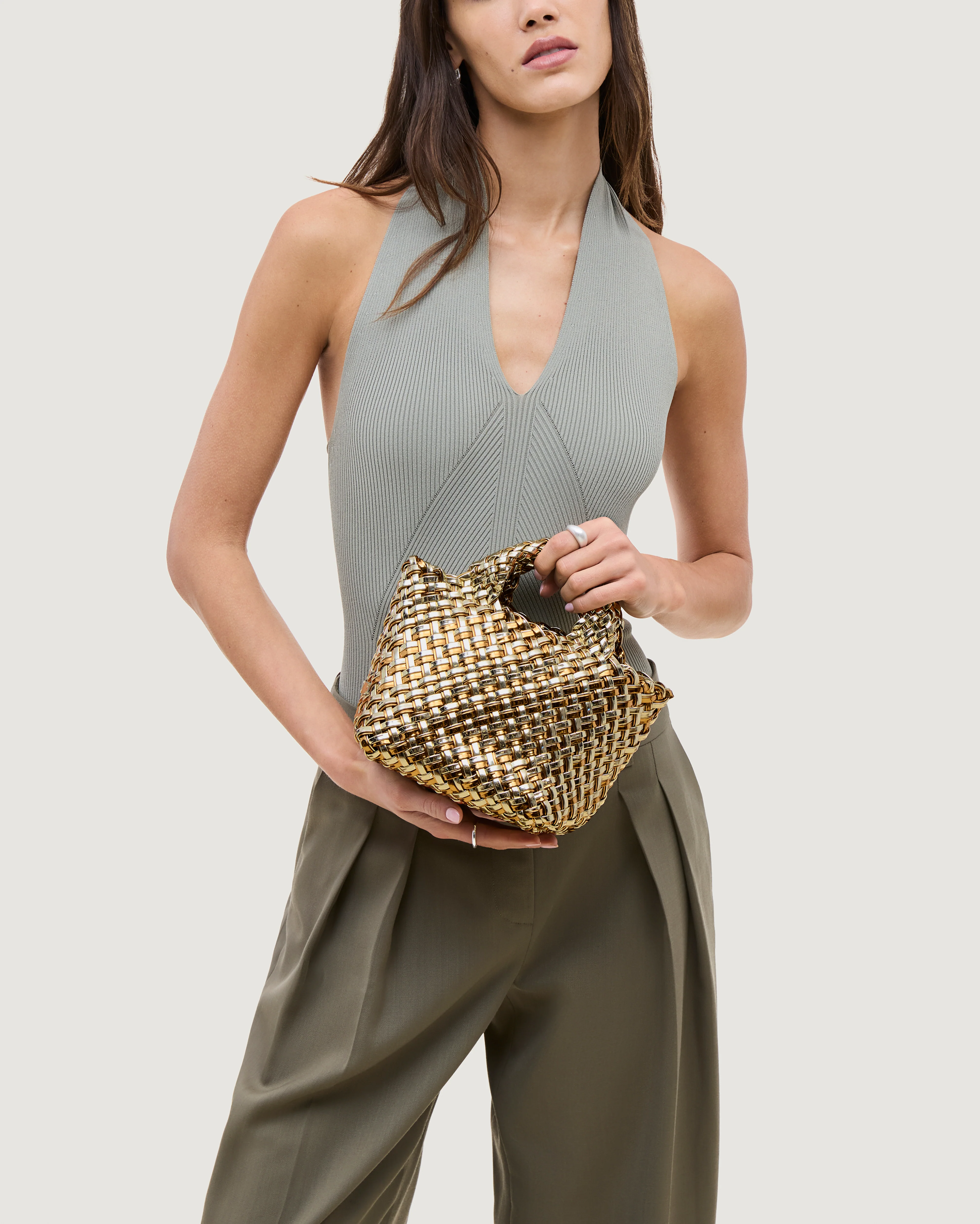 St. Barths Petit Tote Double Weave Metallic | Biarritz - Image 5