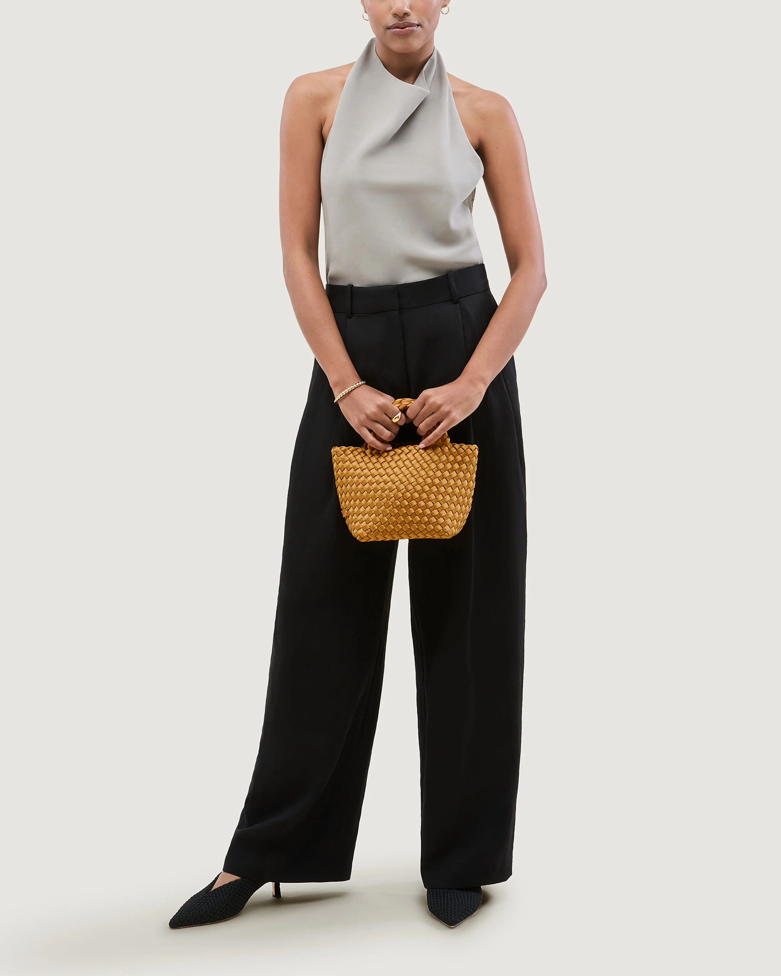 St. Barths Petit Tote Satin | Ore - Image 6