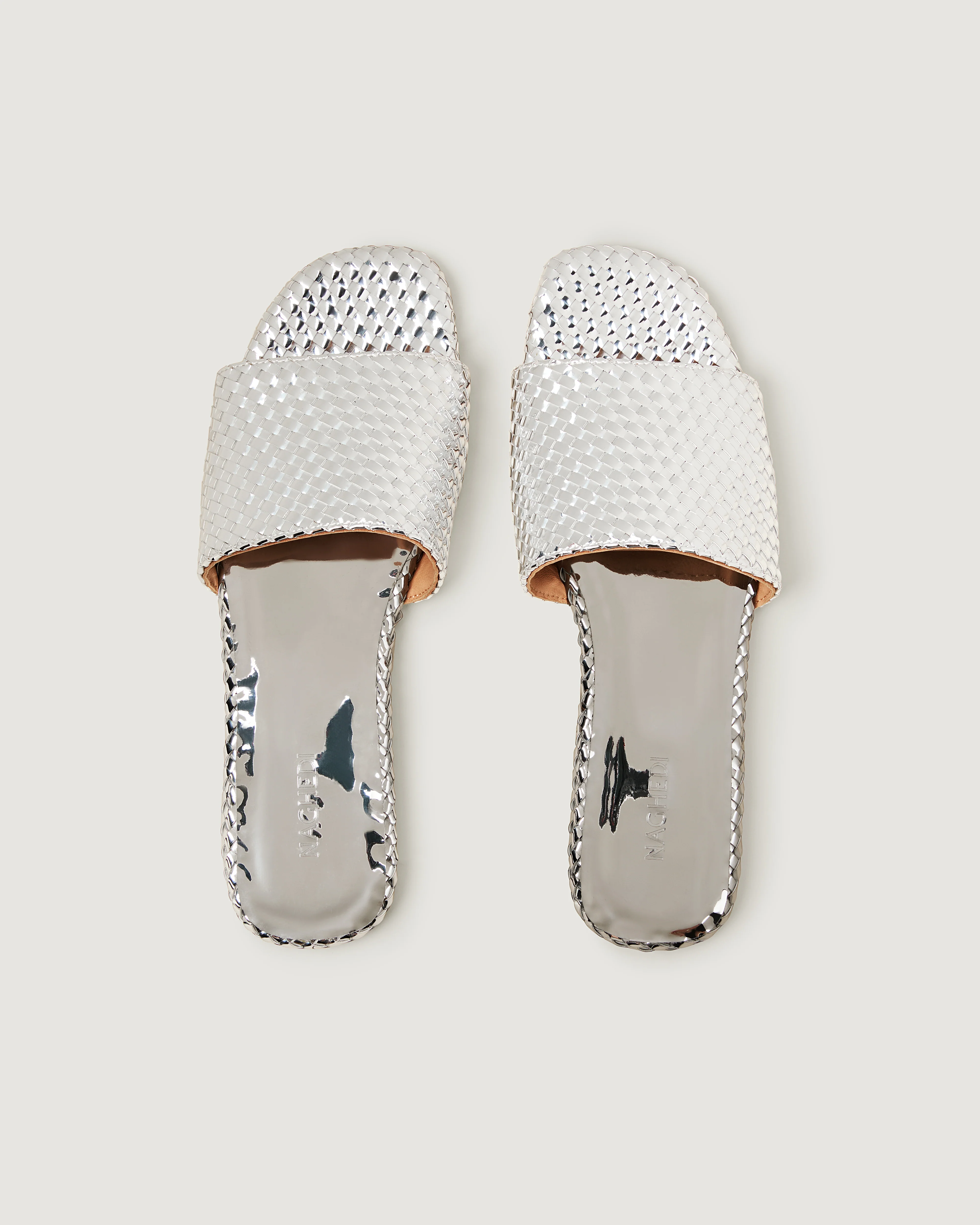 St. Barths Slide Metallic | Silver - Image 3