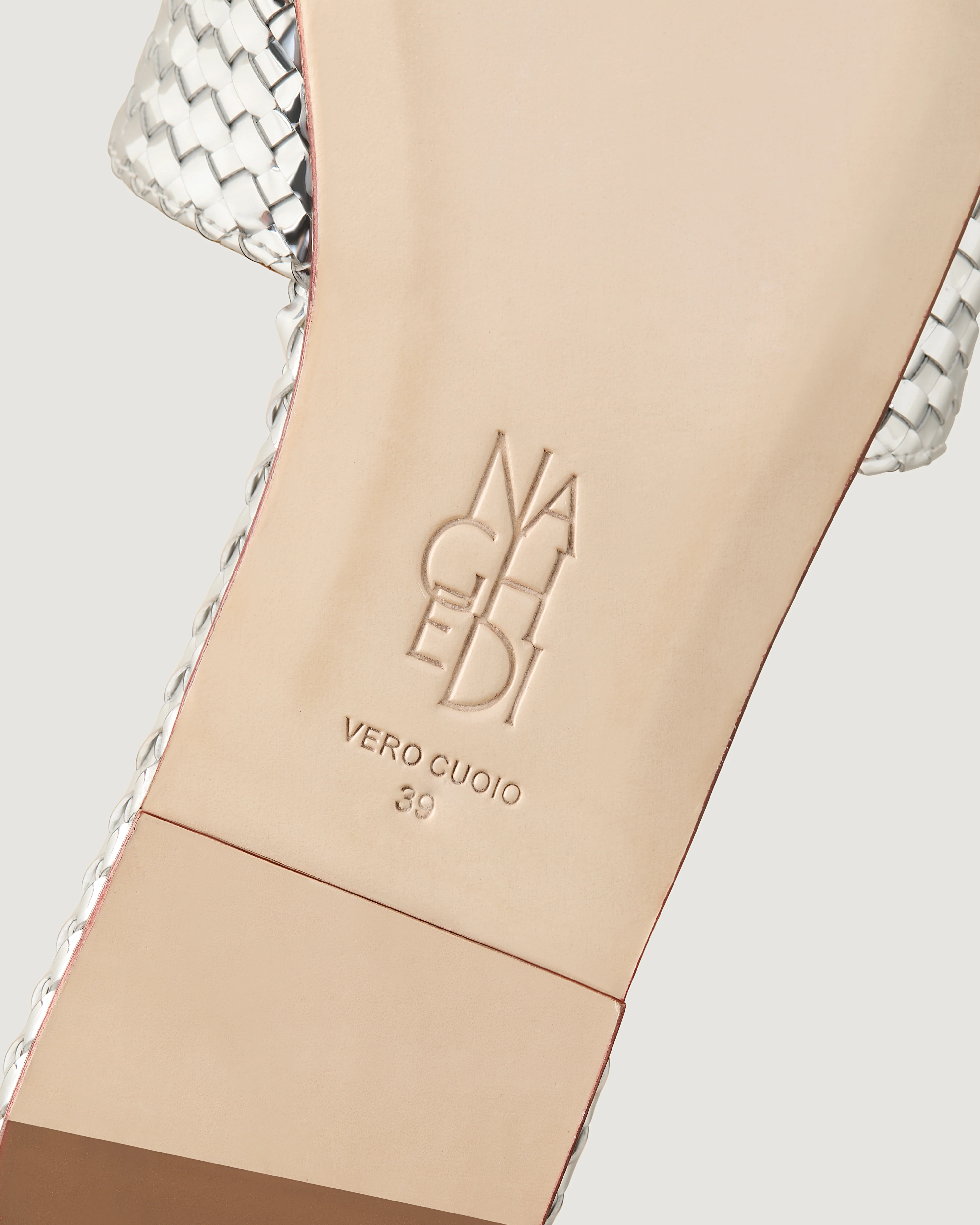 St. Barths Slide Metallic | Silver - Image 4