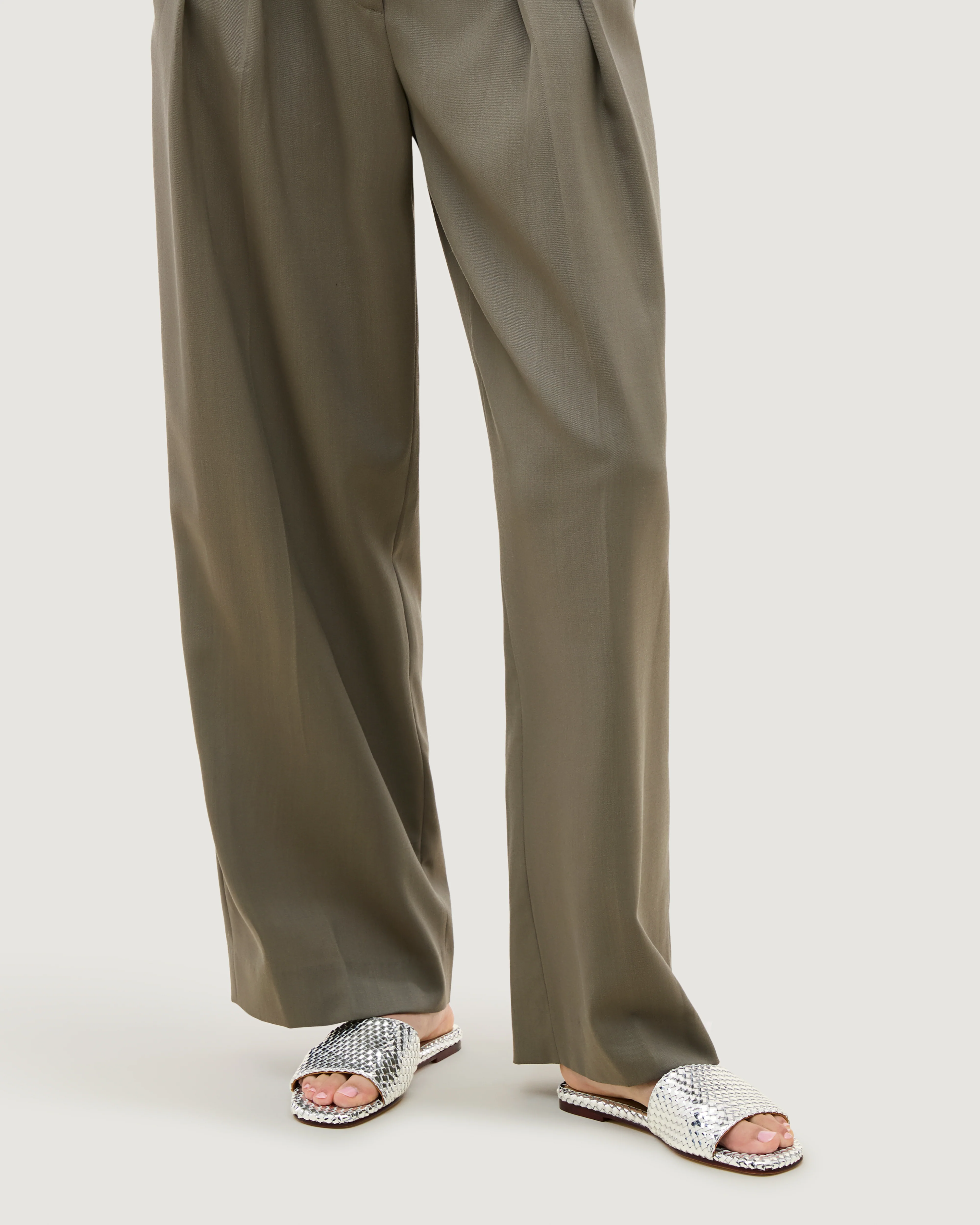 St. Barths Slide Metallic | Silver - Image 5