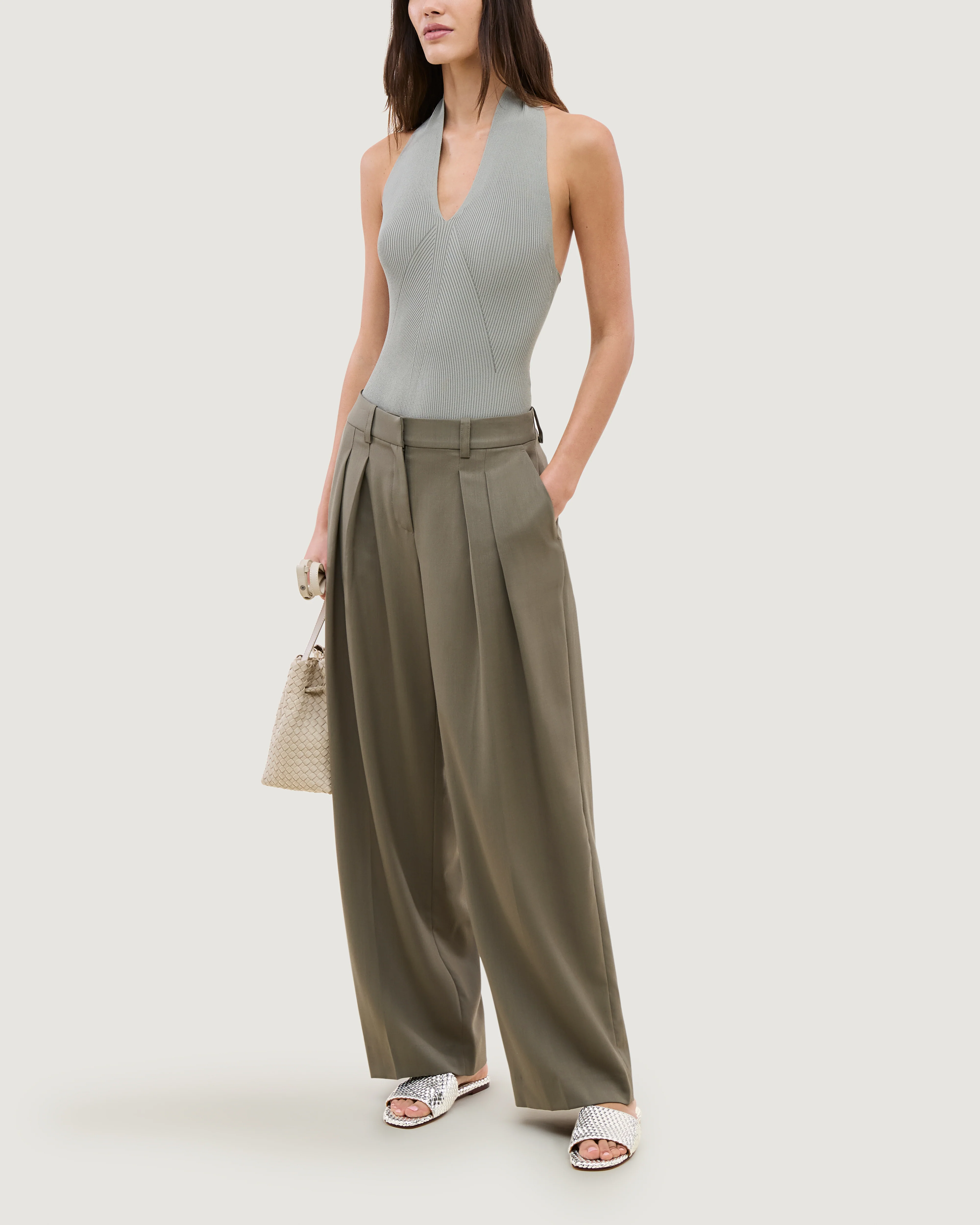 St. Barths Slide Metallic | Silver - Image 6