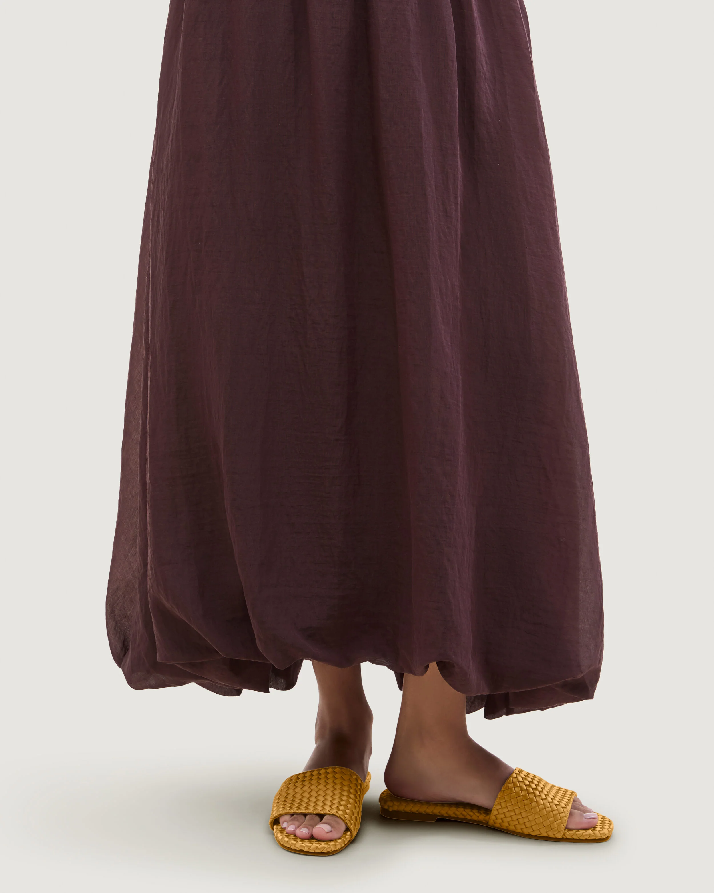 St. Barths Slide Satin | Ore - Image 5