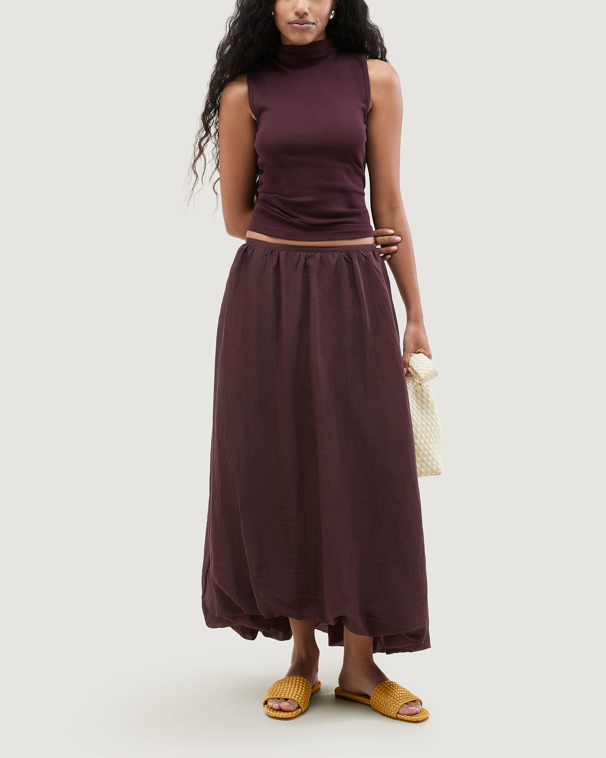 St. Barths Slide Satin | Ore - Image 6