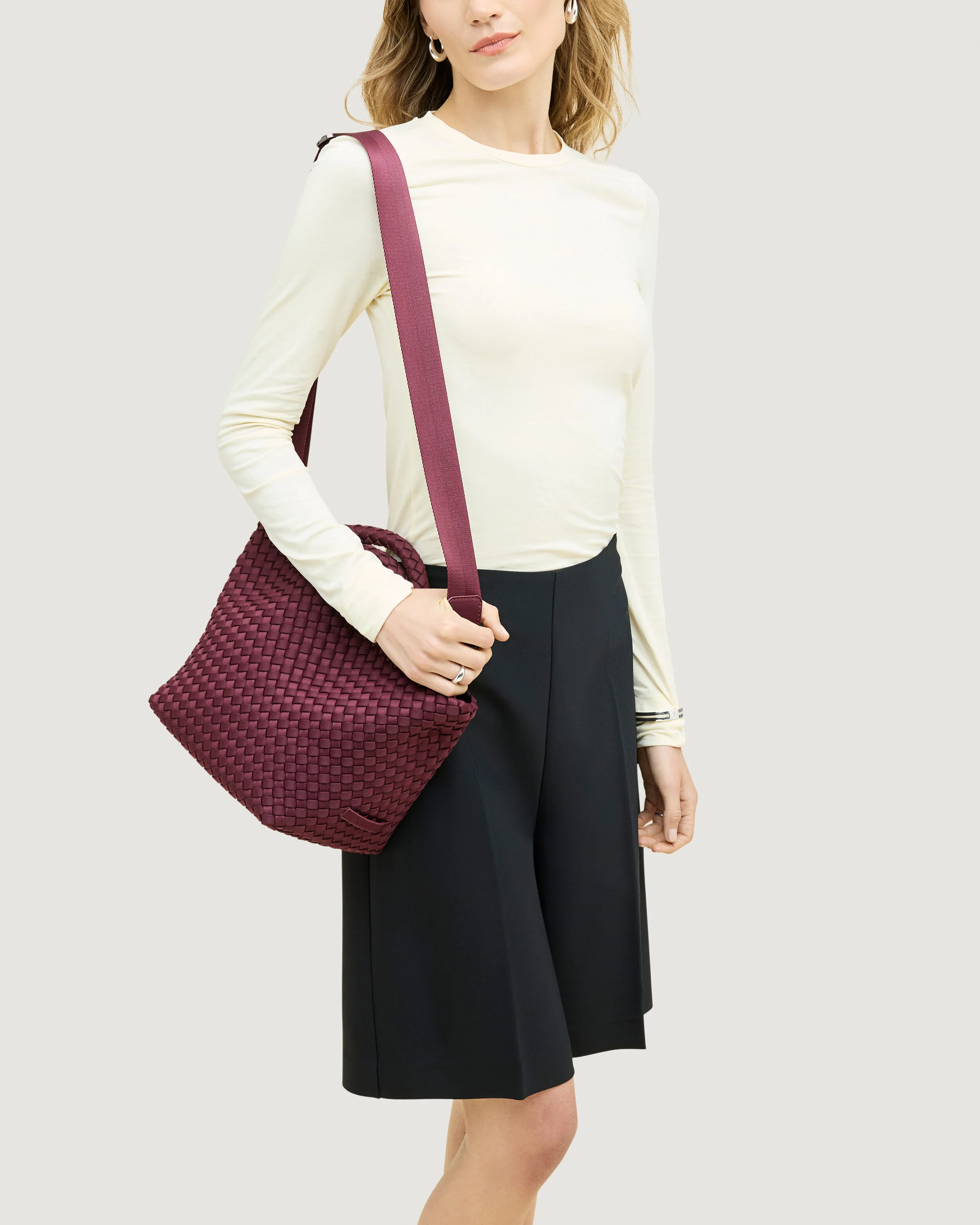 St. Barths Small Tote | Bordeaux - Image 6