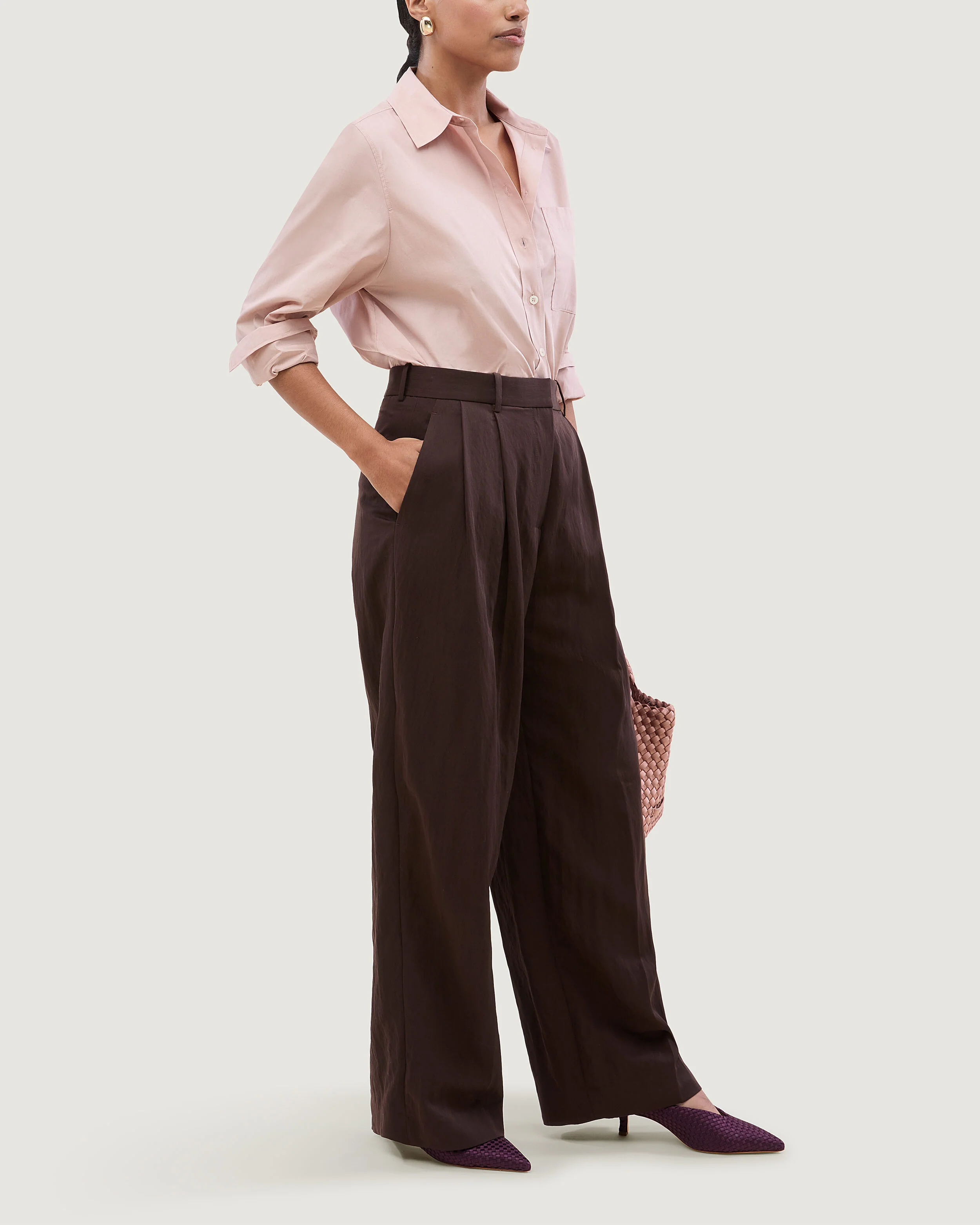 Strada Kitten Heel Satin | Currant - Image 6